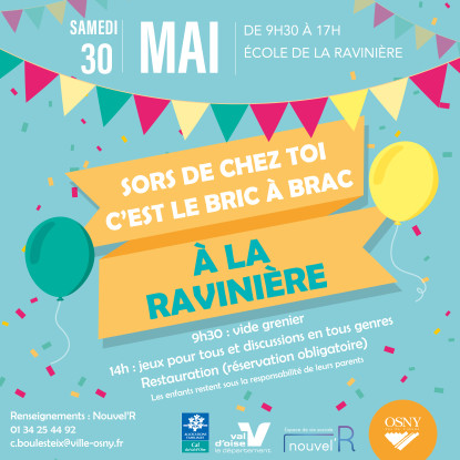Fête de quartier de la Ravinière 30 mai 2026
