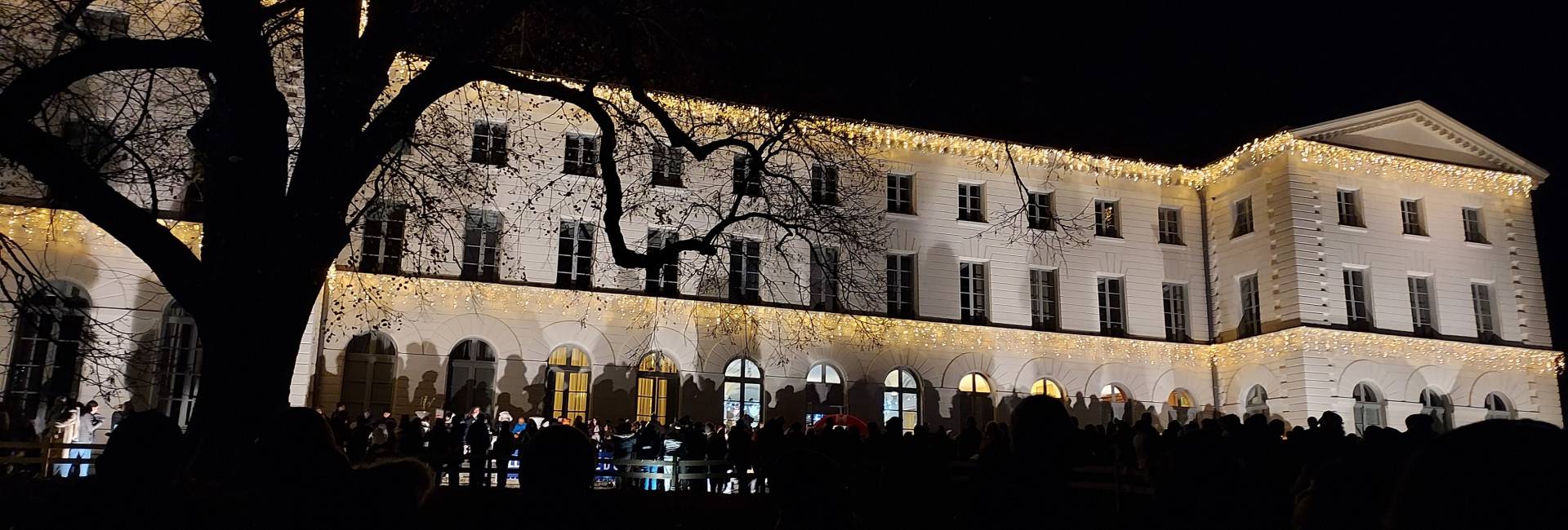 Château illuminé Noël 2024