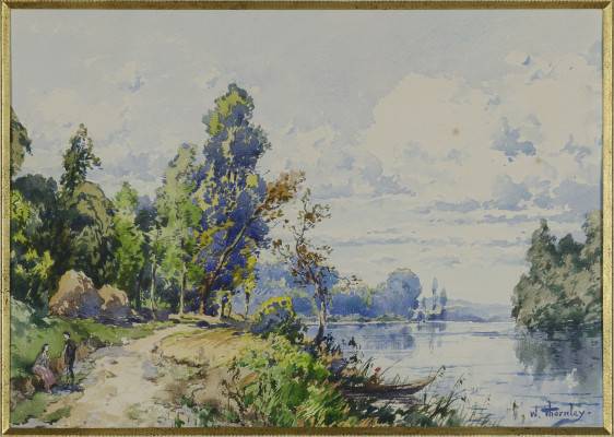 Bord de rivière par William Thornley