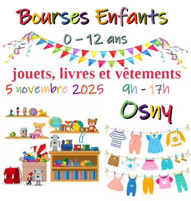 Bourse vêtements jouets novembre 2025