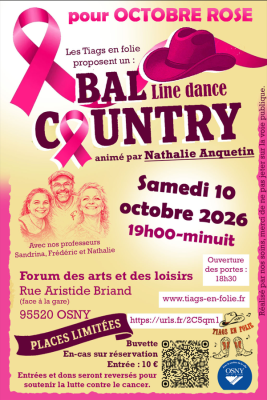 Bal country 10 octobre 2026