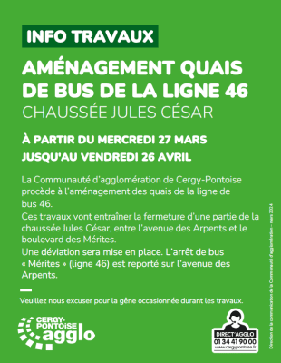 Aménagement quais de bus ligne 46