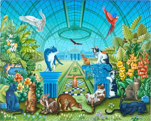 Bernard Vercruyce - Mes chats sous la verrière du Grand Palais