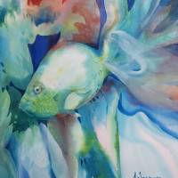 Fish and plastic bag, de Donna Acheson-Juillet