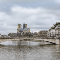 La crue à Paris de Alain Vauzanges (Paris 4e)