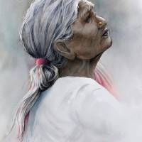 Corinne Poplimont - Vieille femme Inde