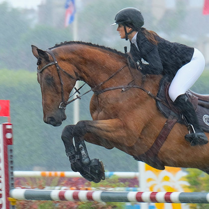"Sous la pluie" par Olivier Autin (Chantilly)