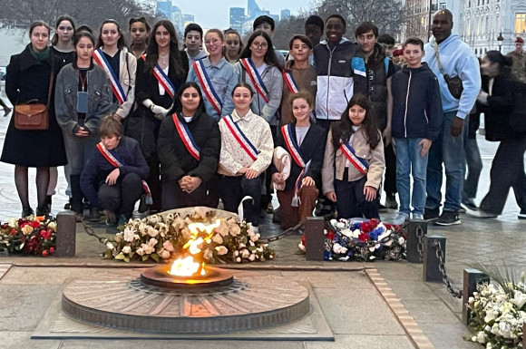 Visite CMJ au Sénat et ravivage de la flamme du soldat inconnu 3 mars 2026